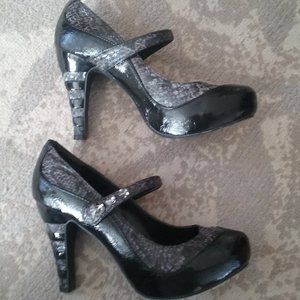 BKE sole / Black Multi 4" Heel with a 1" Platform